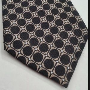 MICHAEL KORS Necktie Black & Gold Tie 100% Silk